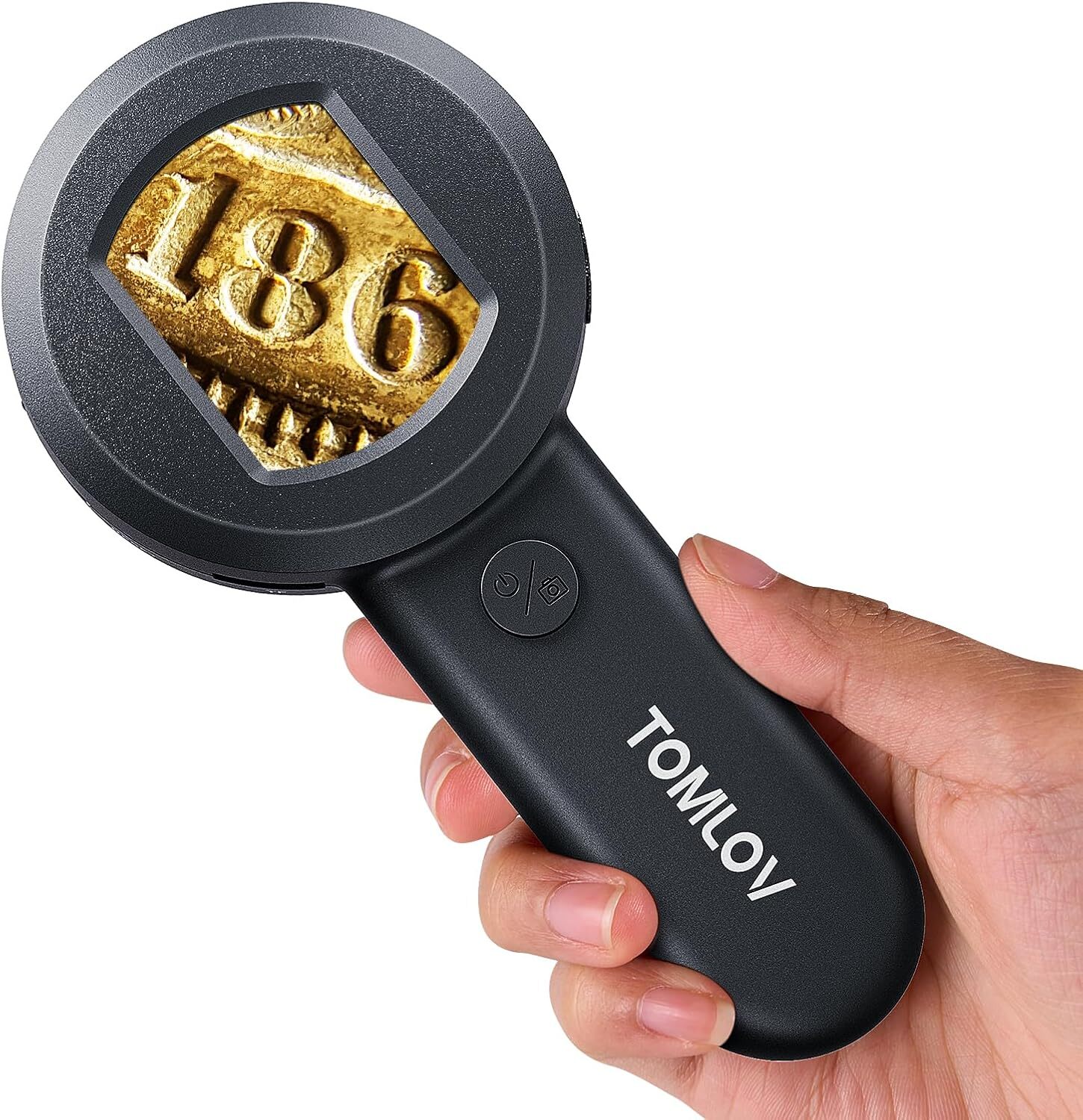 Tomlov 100X Digital Microscope Coin Magnifying LED illuminated USB Jeweler Loup