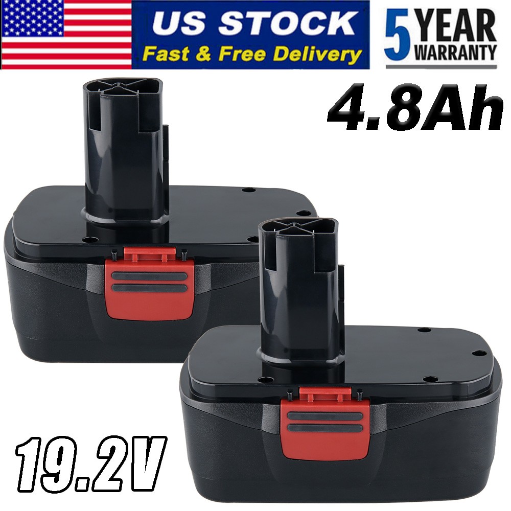 2X 4.8Ah 19.2V GJSC16 Battery For Craftsman C3 DieHard 130279005 11375