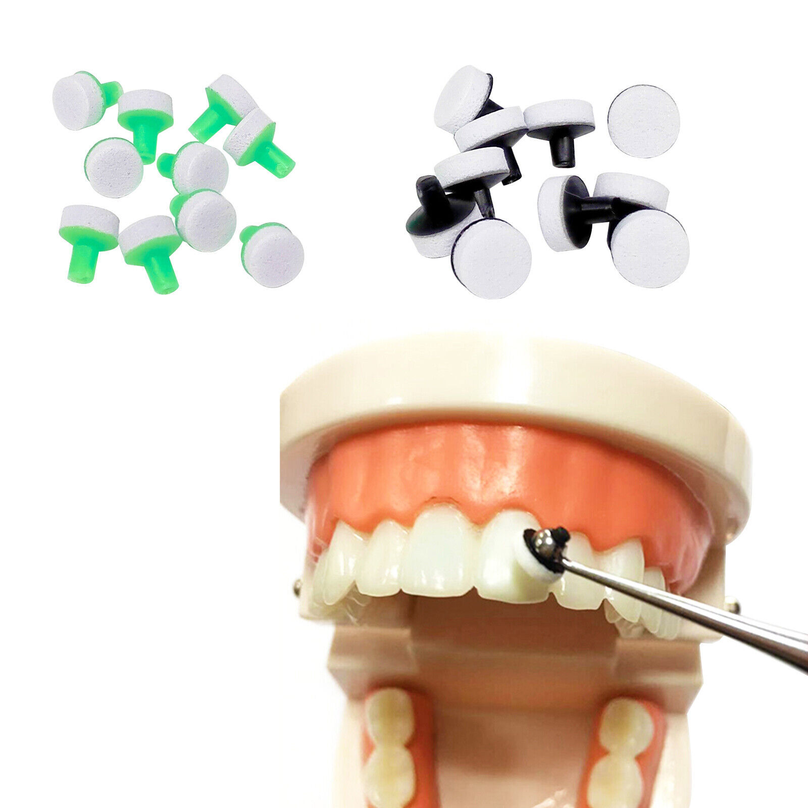 Dental Composite Resin Light Curing Veneer Molding Tool Foam Pads Large/Small