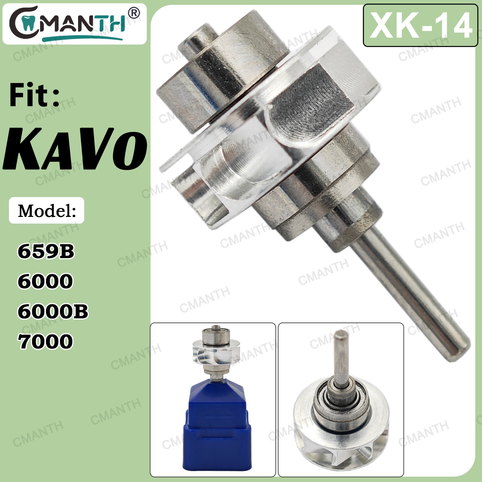 Dental Turbine Cartridge Replacement Air Rotor Fit For KAVO High Speed Handpiece