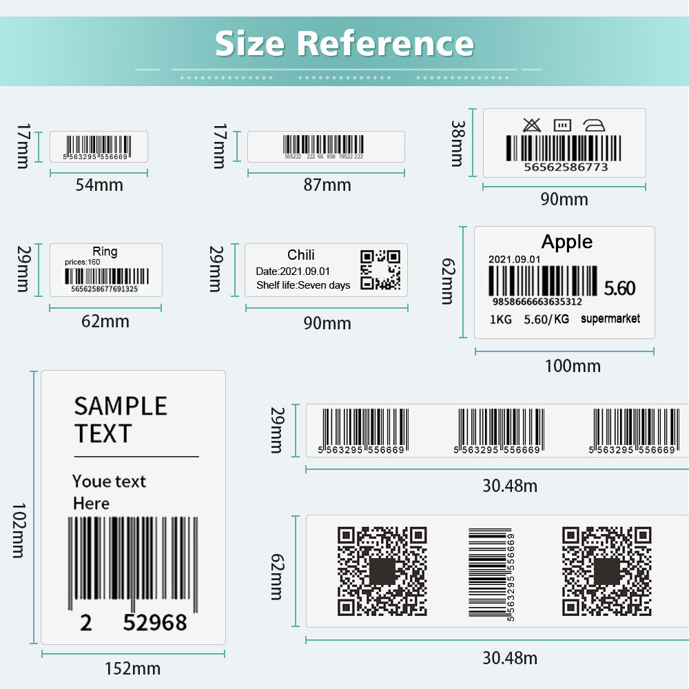 Compatible with Brother Labels DK-2243 DK-2210 DK-2205 DK-1241 DK-1209 DK-1208