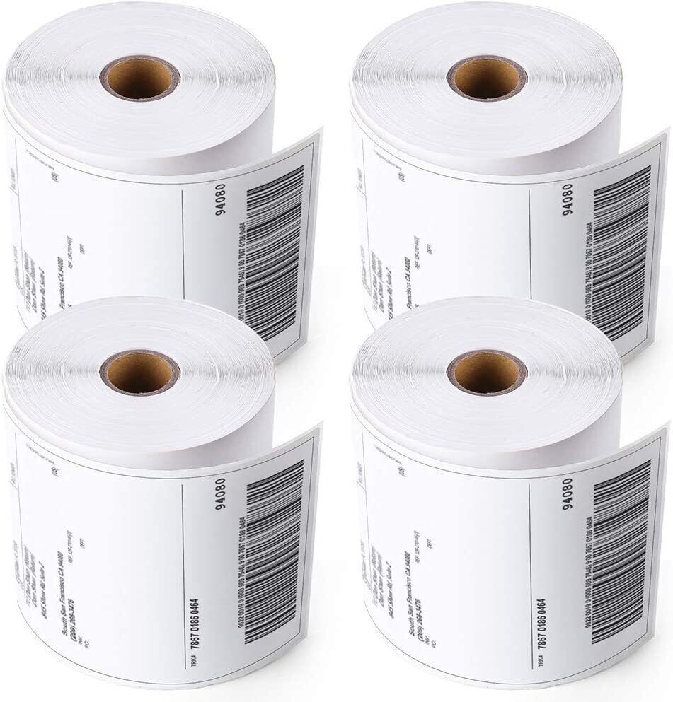 4 Rolls Labe 4×6 Zebra ZP450 2844 Eltron Direct Thermal Shipping 1000 Labels