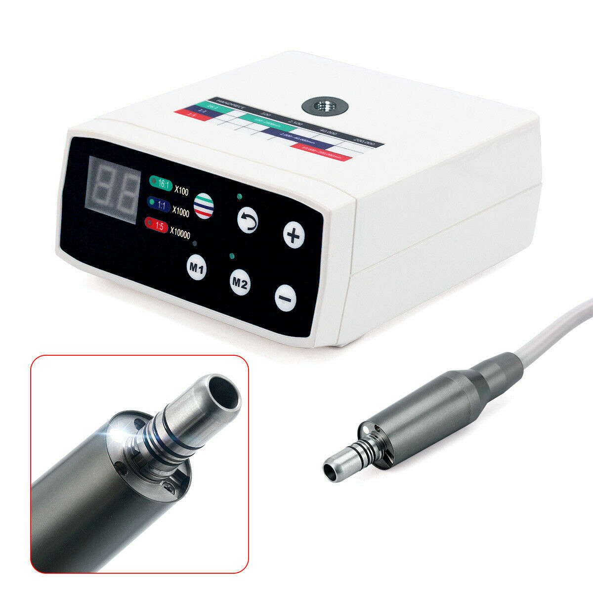 Dental Brushless LED Electric Micro Motor 1:5/1:1 Increasing Handpiece UPS