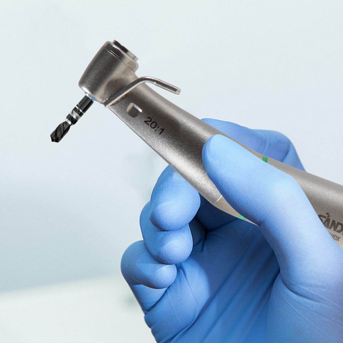 Dental 1:5 LED Fiber Optic Contra Angle Handpiece compatible NSK Ti-MAX X95L