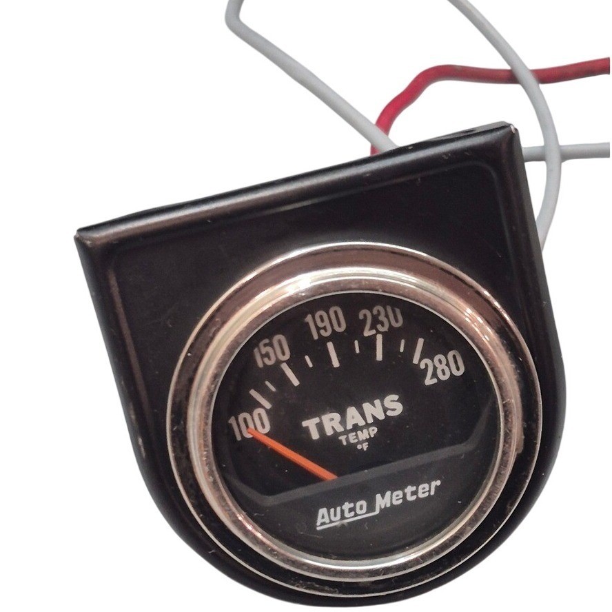 Auto Meter Transmission Temperature Gauge 100-280F Black Face Analog Performance