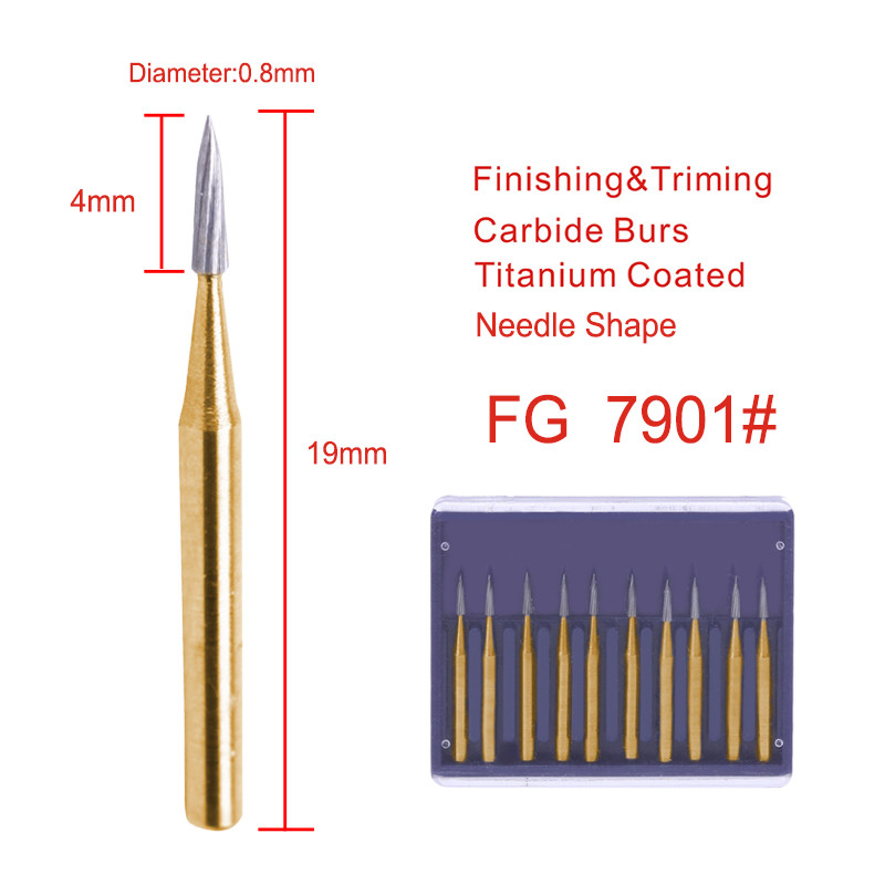 Dental Tungsten Carbide Burs Finishing Polishing Trimming FG Egg Football Flame