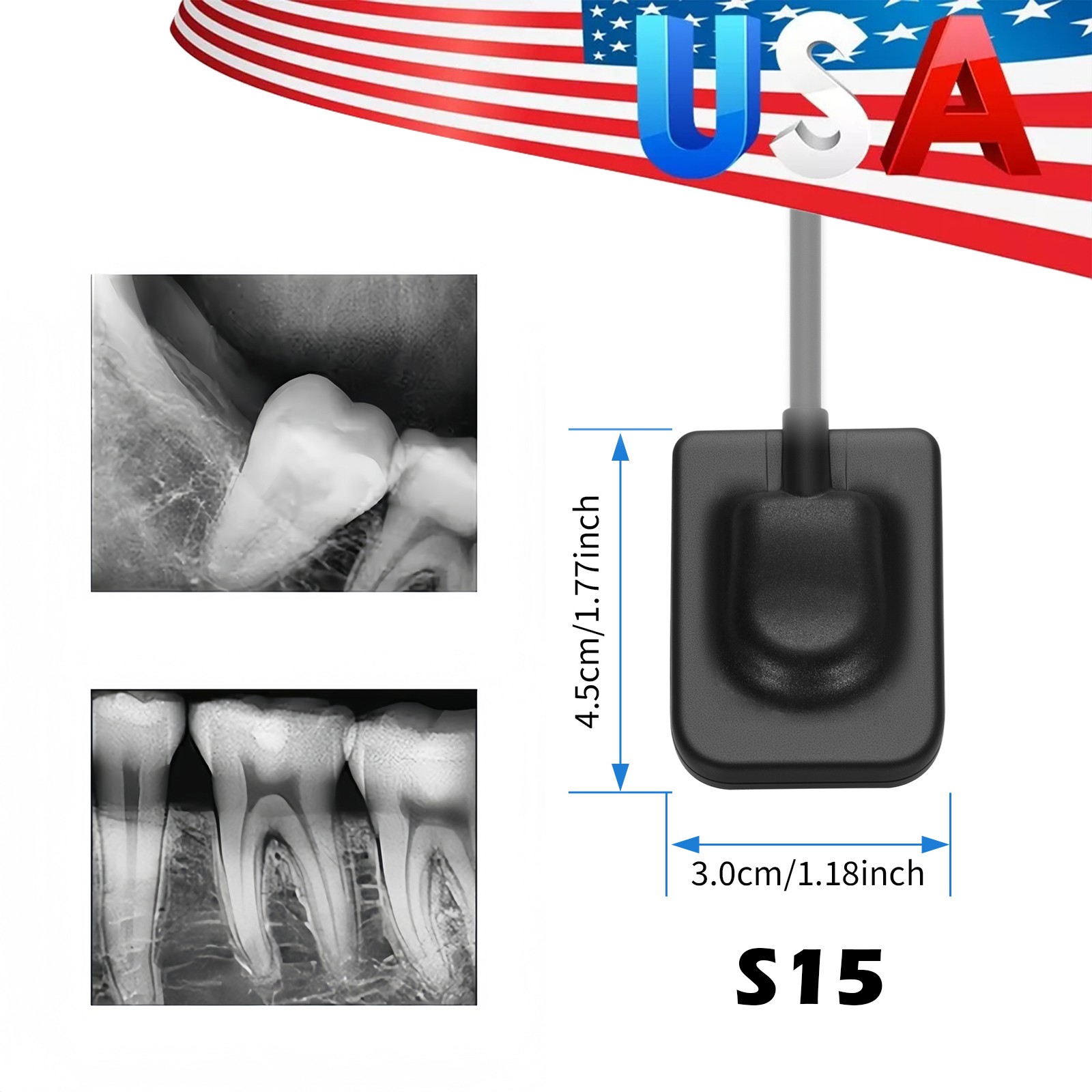 Dental X-Ray Holder Digital Xray Sensor Imaging System S15 Size Sensor Fit Twain