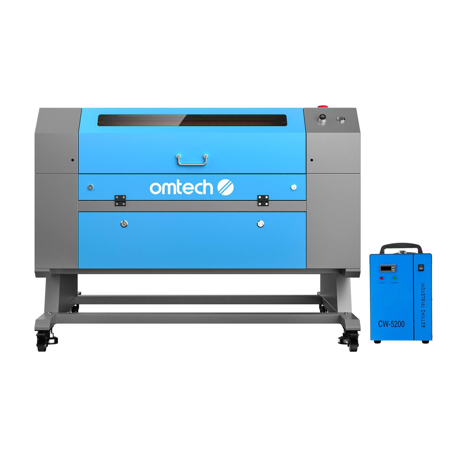 OMTech 28″x20″ 60W CO2 Laser Engraver Cutter with Autofocus CW5200 Water Chiller