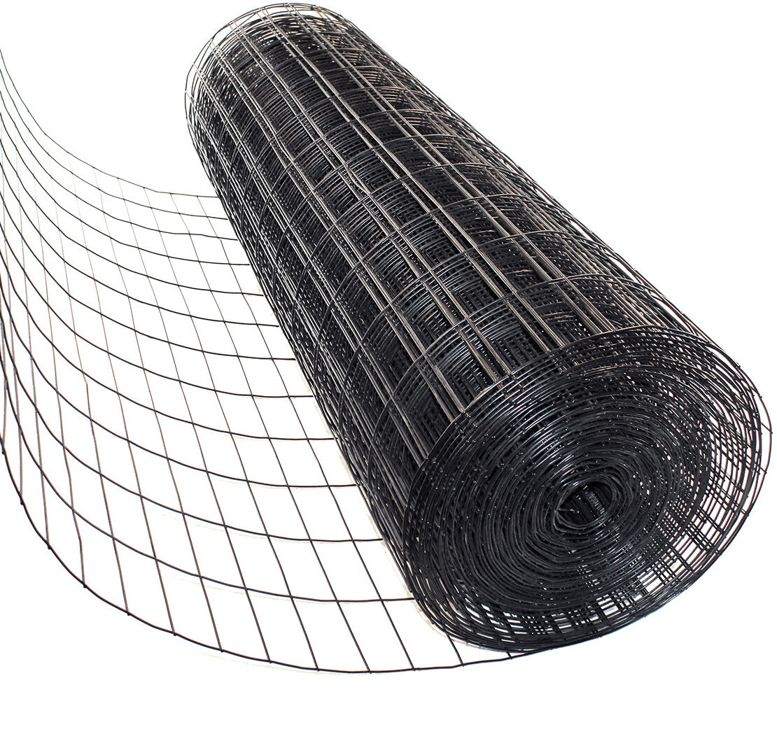 4’x100′ 12.5ga Galv Steel Black PVC Coated Welded Wire 2”x4” – Animal Fencing