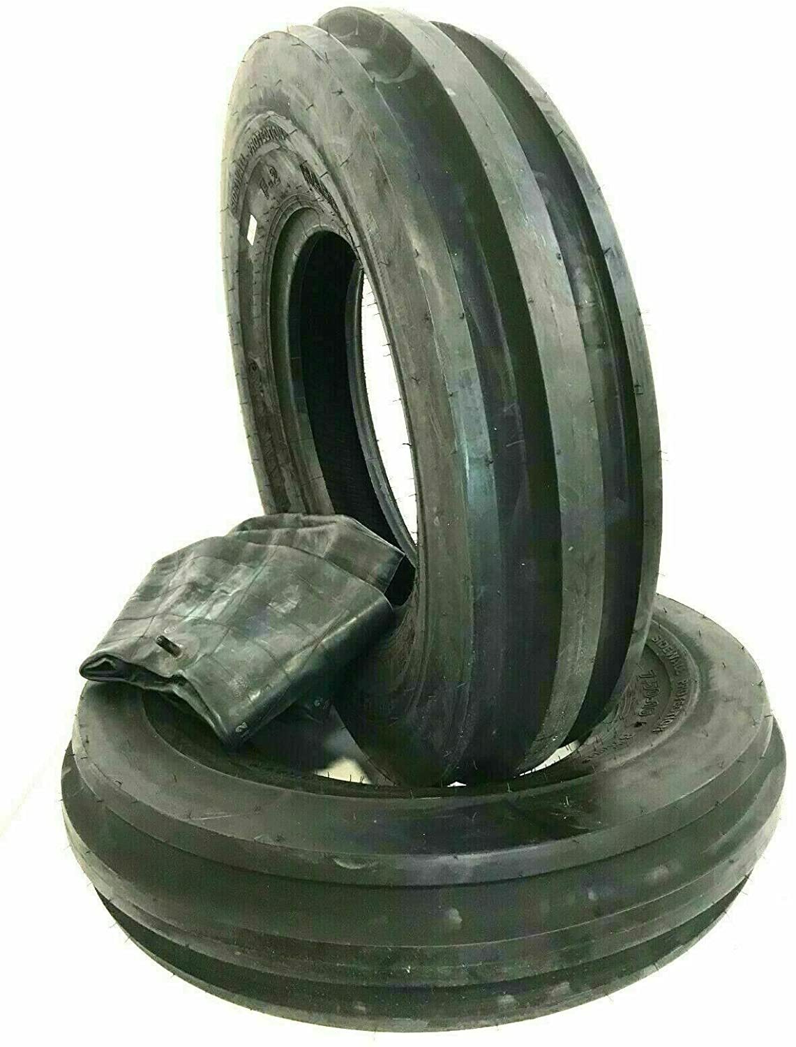 TWO NEW 5.00-15 W/TUBES 5.00×15, 3 Rib F2 Tractor Farm 2 TIRES + 2 TUBES