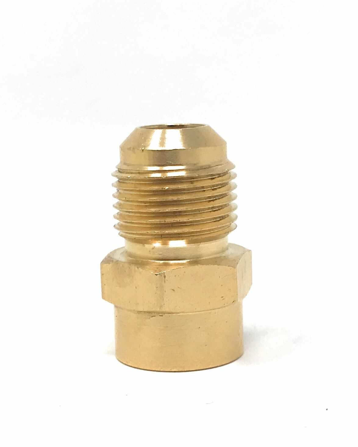 1/2″ Male Flare x 3/8 Female Flare Brass Reducer coupling to adapt 1/2″ to 3/8″