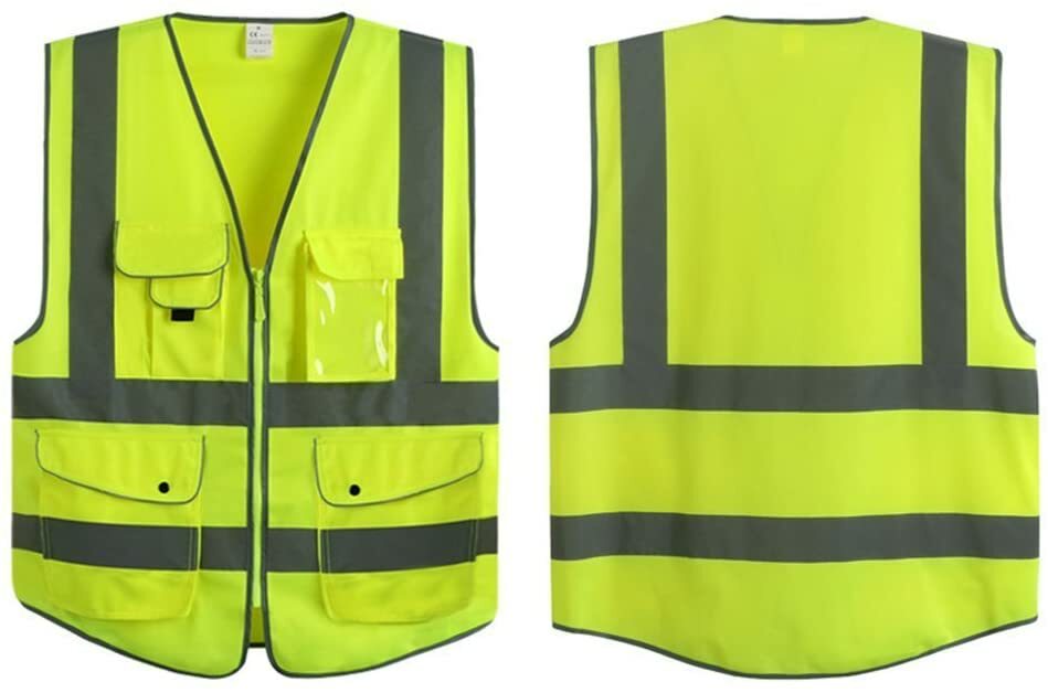 G & F Products Reflective Vest Safety High Visibility with reflective strip