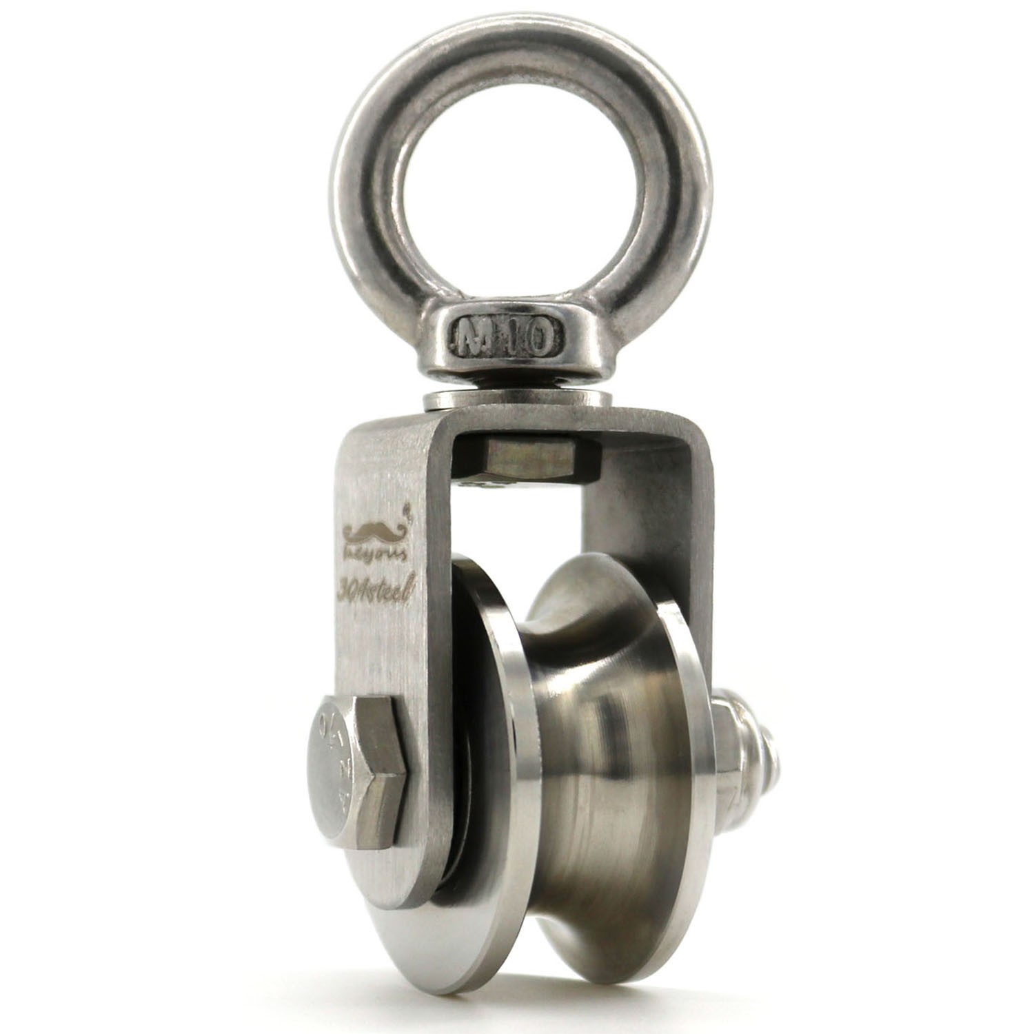 Swivel Cable Wire Rope Pulley Wheel Block U/V Groove Roller Wheel with Bearing