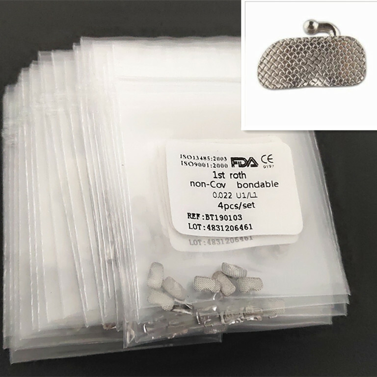 30Packs Dental Buccal Tube Roth Mbt 1st 2nd U1/L1 0.022 Non-Cov 4Pcs/pack