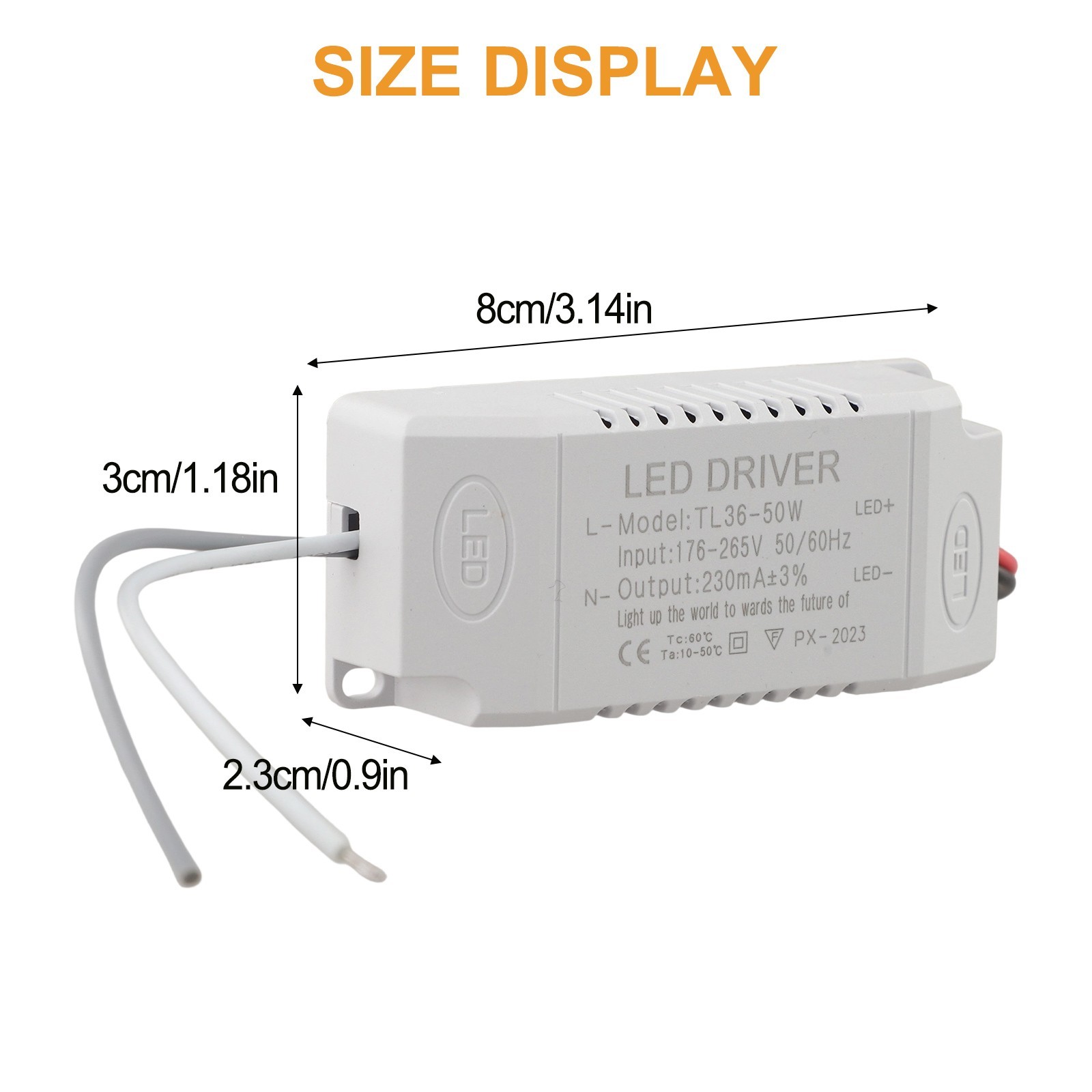 LED Driver Constant Current -20??50?? 300mA??5% 36-50W Power Diameter 80mm