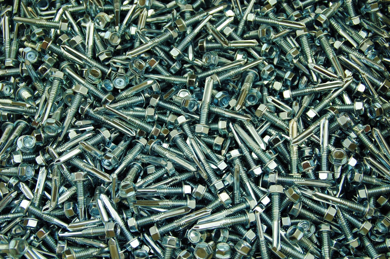 (3,000) TEK 5 Hex Washer Head 12-24 x 1-1/4 Self-Drilling HD Steel Screw BULK