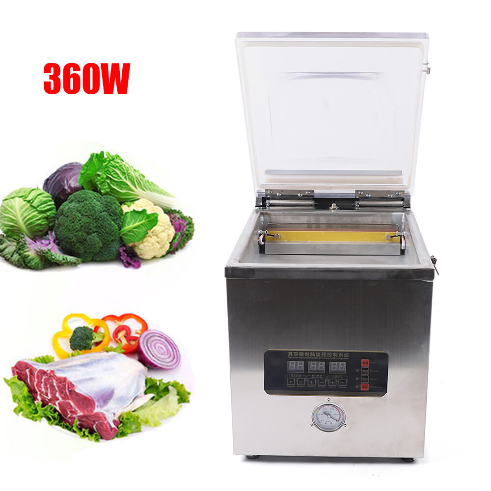 Vacuum Sealer 360W Commercial Food Chamber Vacuum Sealing Packing Machine 110V