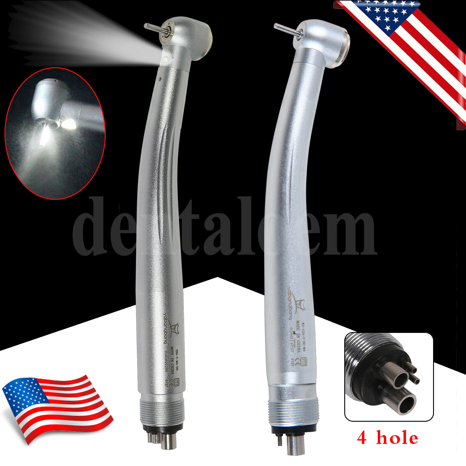 10* Yabangbang Dental (LED E-generator) High Speed Handpiece 2/4 holes For KaV