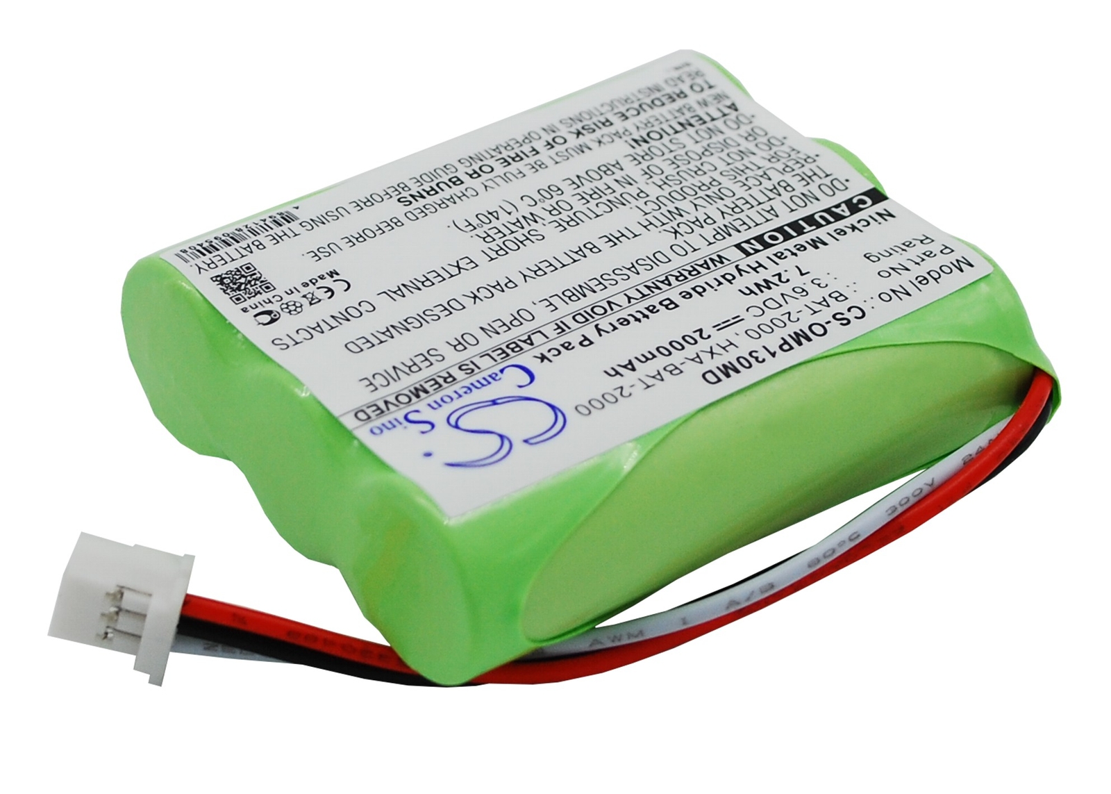 2000mAh Battery for OMRON HBP-1300,HBP-1300 blood pressure monito;PN:BAT-2000