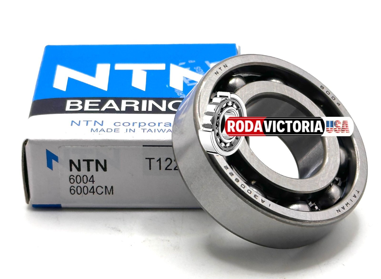 NTN 6004 SINGLE ROW RADIAL BALL BEARING, OPEN TYPE, NO SEALS 20x42x12mm