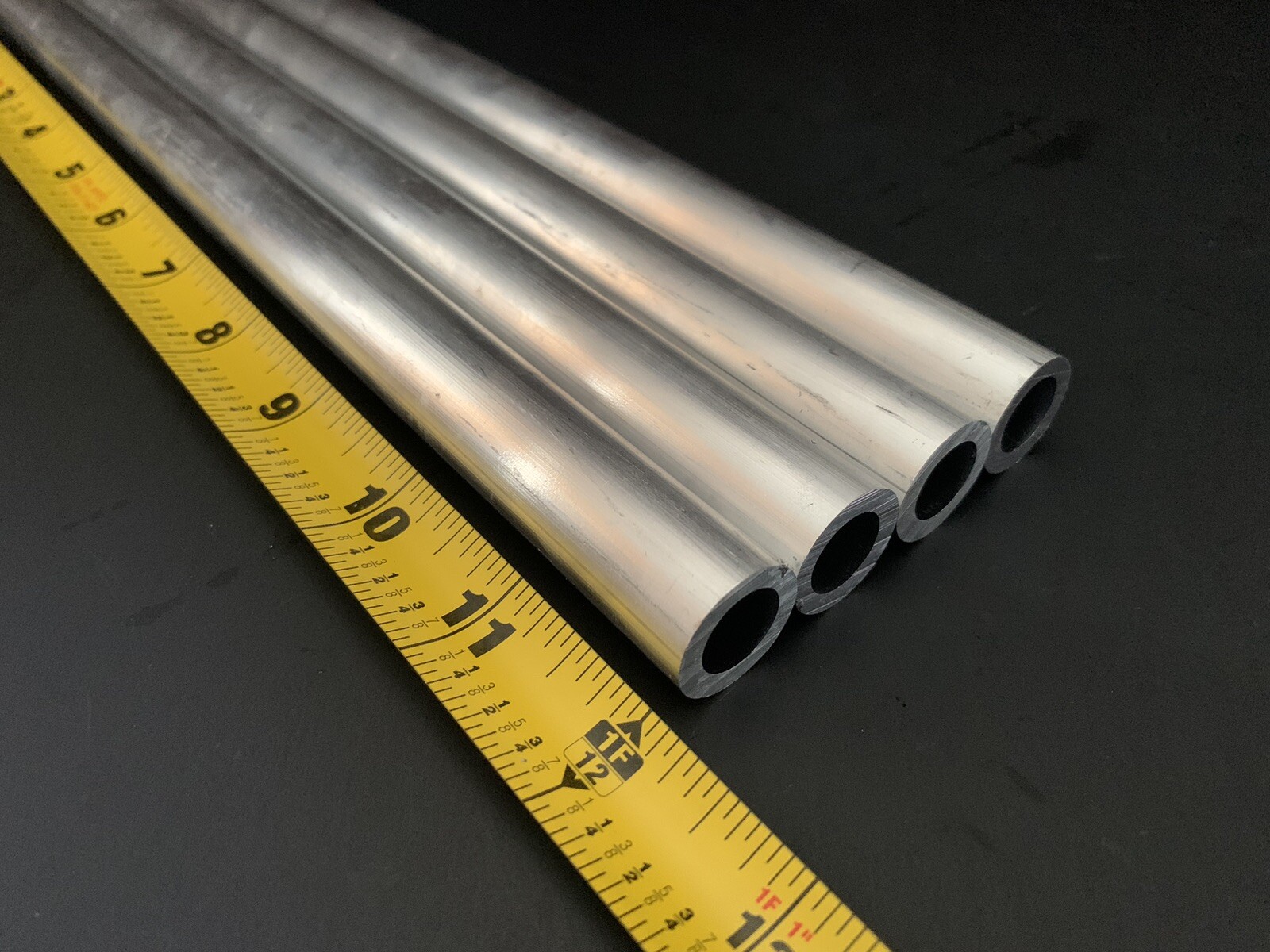 4 Pieces 3/4″ OD X .125″ Wall X 12″ Length Aluminum Tube Round 6061-T6