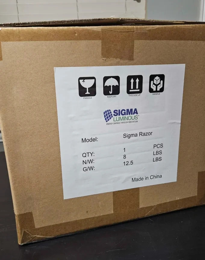 Sigma Razor 100W LED High Bay 480V | 316 Marine Stainless | NSF Food Safe IP69K