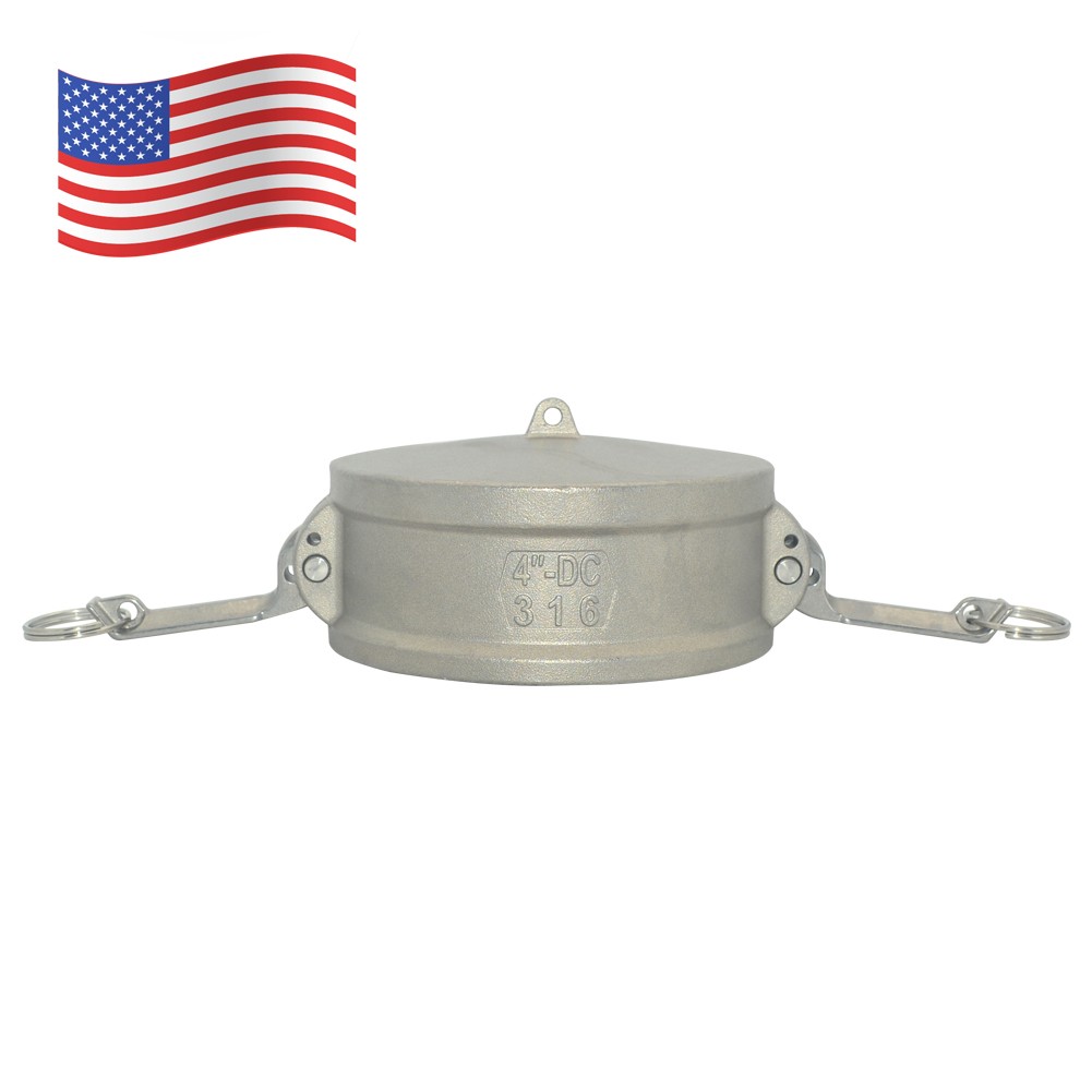 4″ 4 inch Type DC Dust Cap Coupler Stainless Steel Fitting Camlock US STOCK