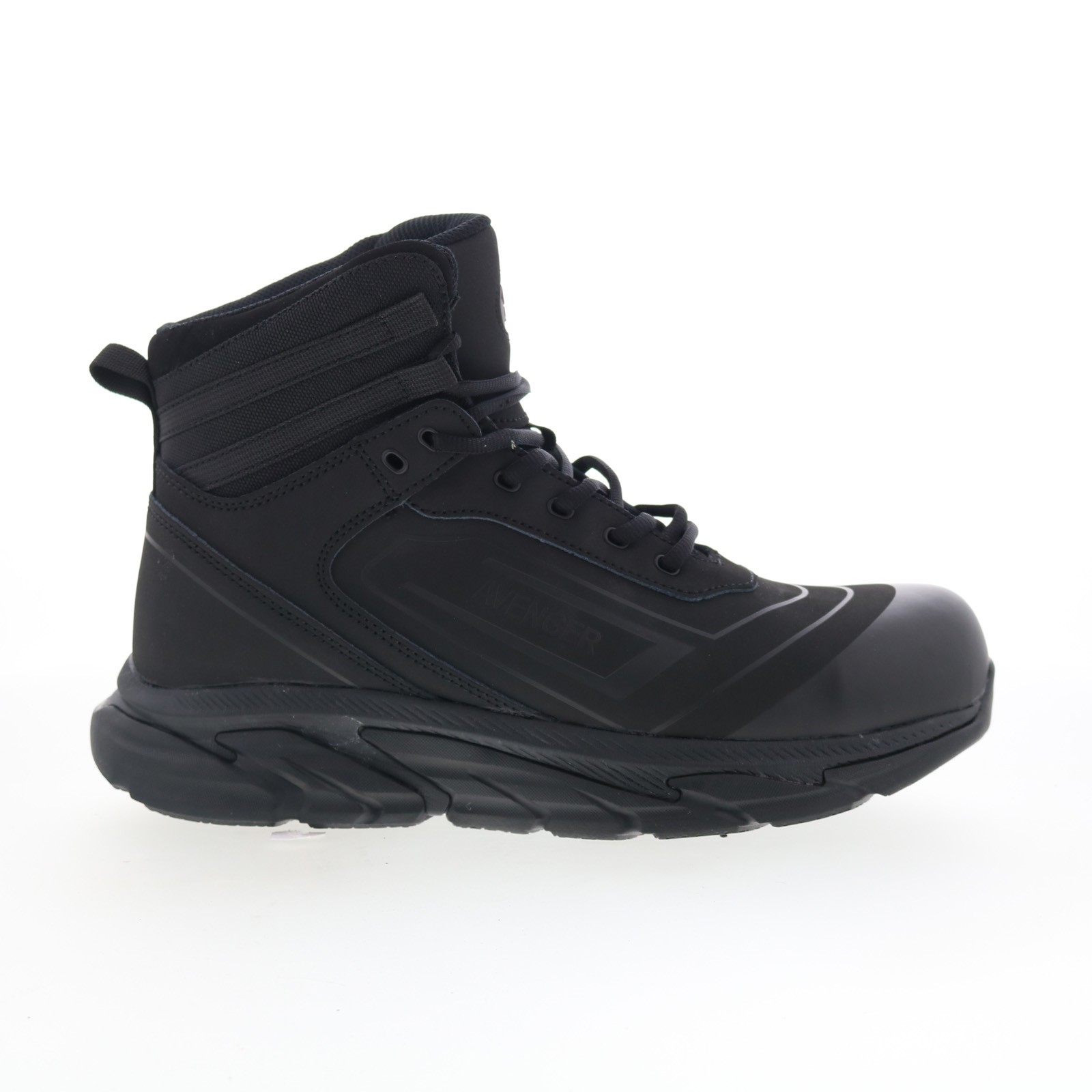 Avenger K4 Mid Alloy Toe Electrical Hazard Mens Black Wide Work Boots