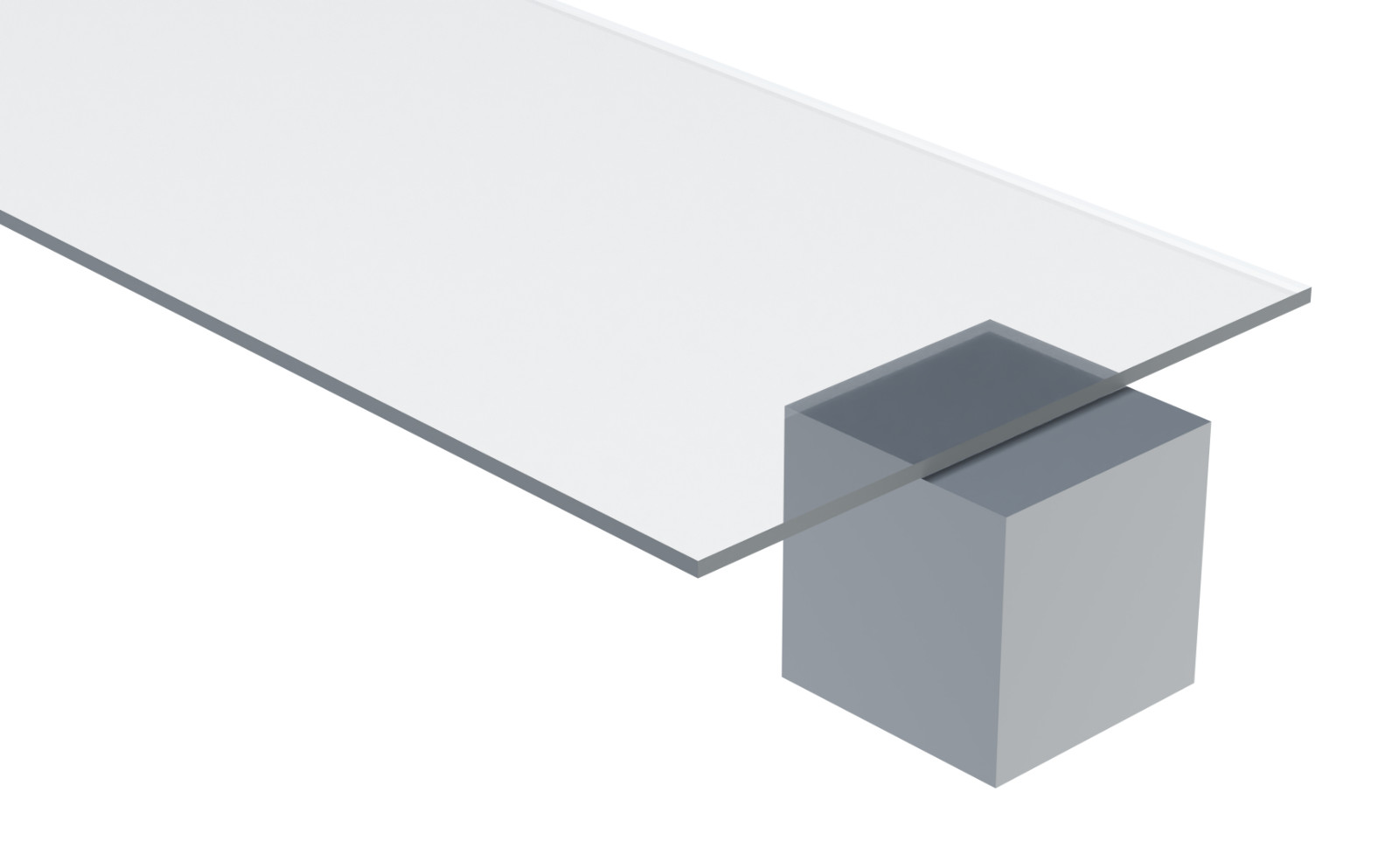 Acrylic Cast Plexiglass Sheet, Clear 4.5MM 3/16″ Thick, 12″ W x 24″ L