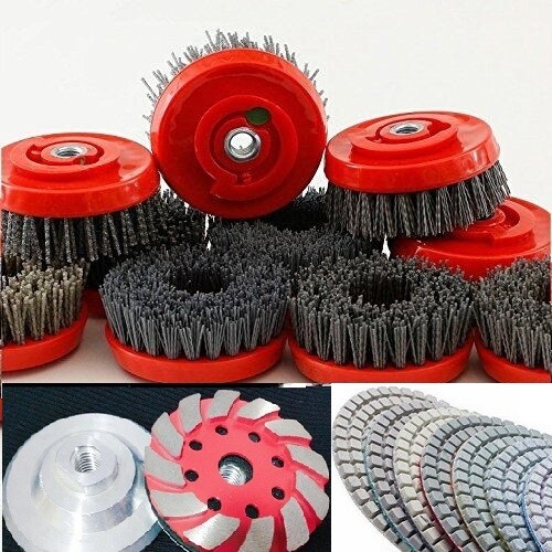 4″ Diamond Tools Kit Granite Marble Concrete Grinding Polishing