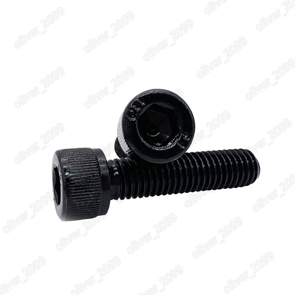 Black 12.9 Steel DIN912 Hex Socket Bolts Cap Head Screws M1.6 M2 M2.5 M3 M4 M5