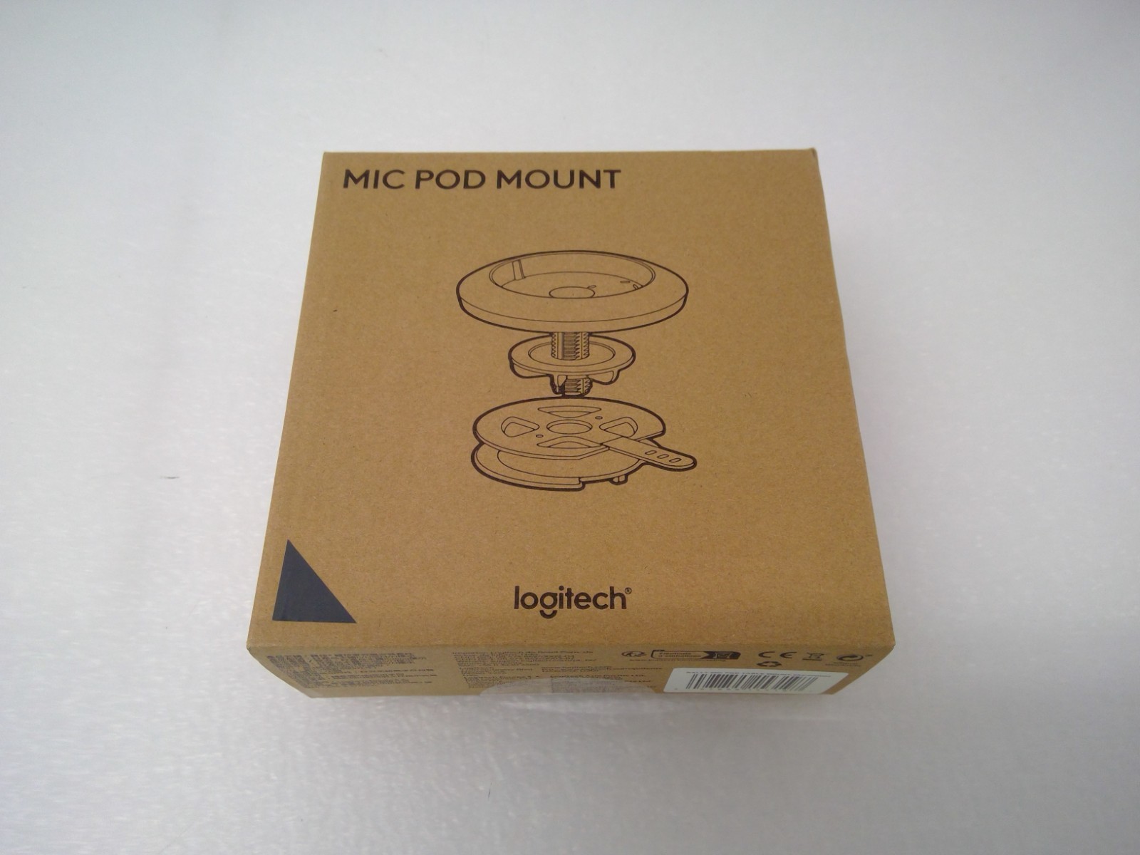 Logitech Rally Mic Microphone Pod Mount for Desktop or Ceiling (Graphite)