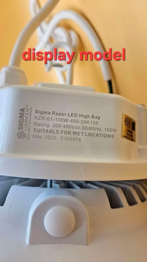 Sigma Razor 100W LED High Bay 480V | 316 Marine Stainless | NSF Food Safe IP69K
