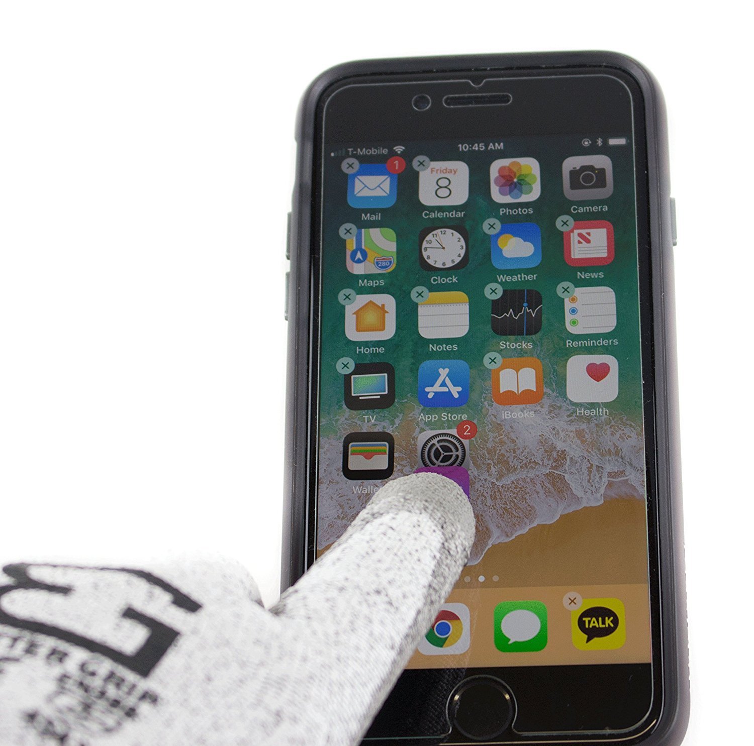 3 Pairs Cut Resistant Shell PU Coating Work Gloves,For Smart Phone -BGCRPU-WG