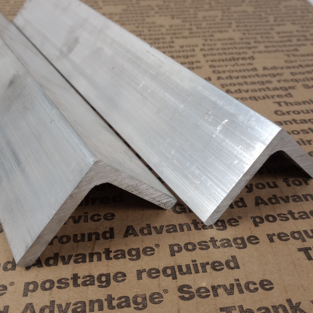 2″ x 2″ X 1/4″ X 12″ Long Aluminum Angle 6063 Alloy. Structural Angle X2 Pieces