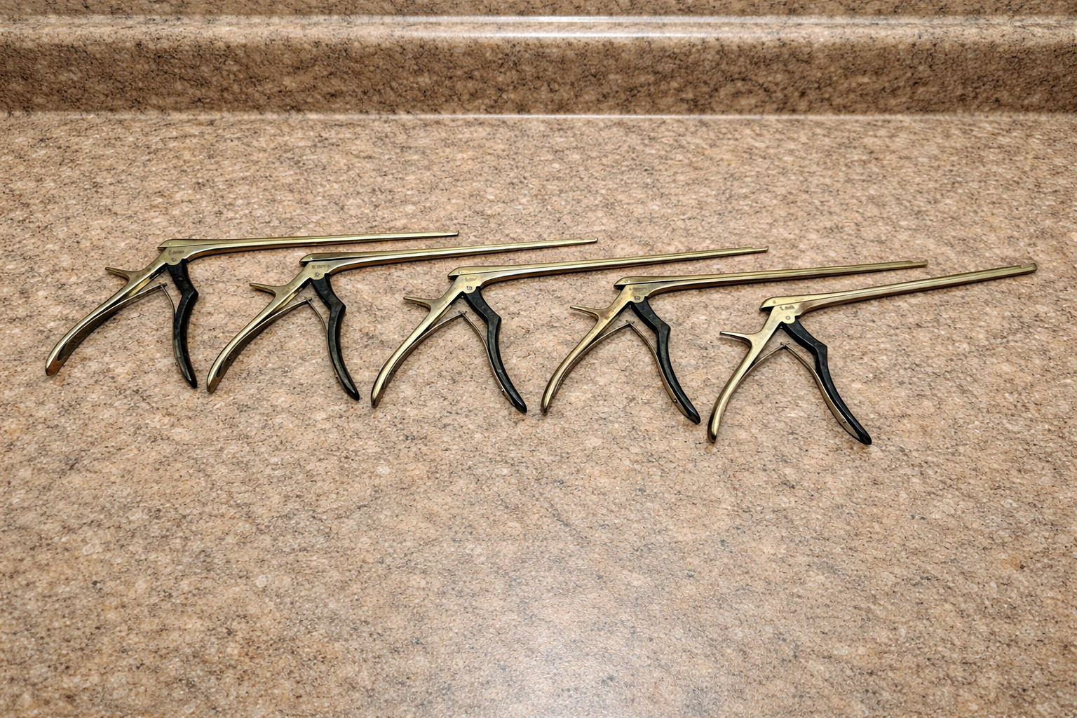 Set PCs 5 Ruggles Kerrison Rongeurs- 1mm, 2mm, 3mm, 4mm, 5mm
