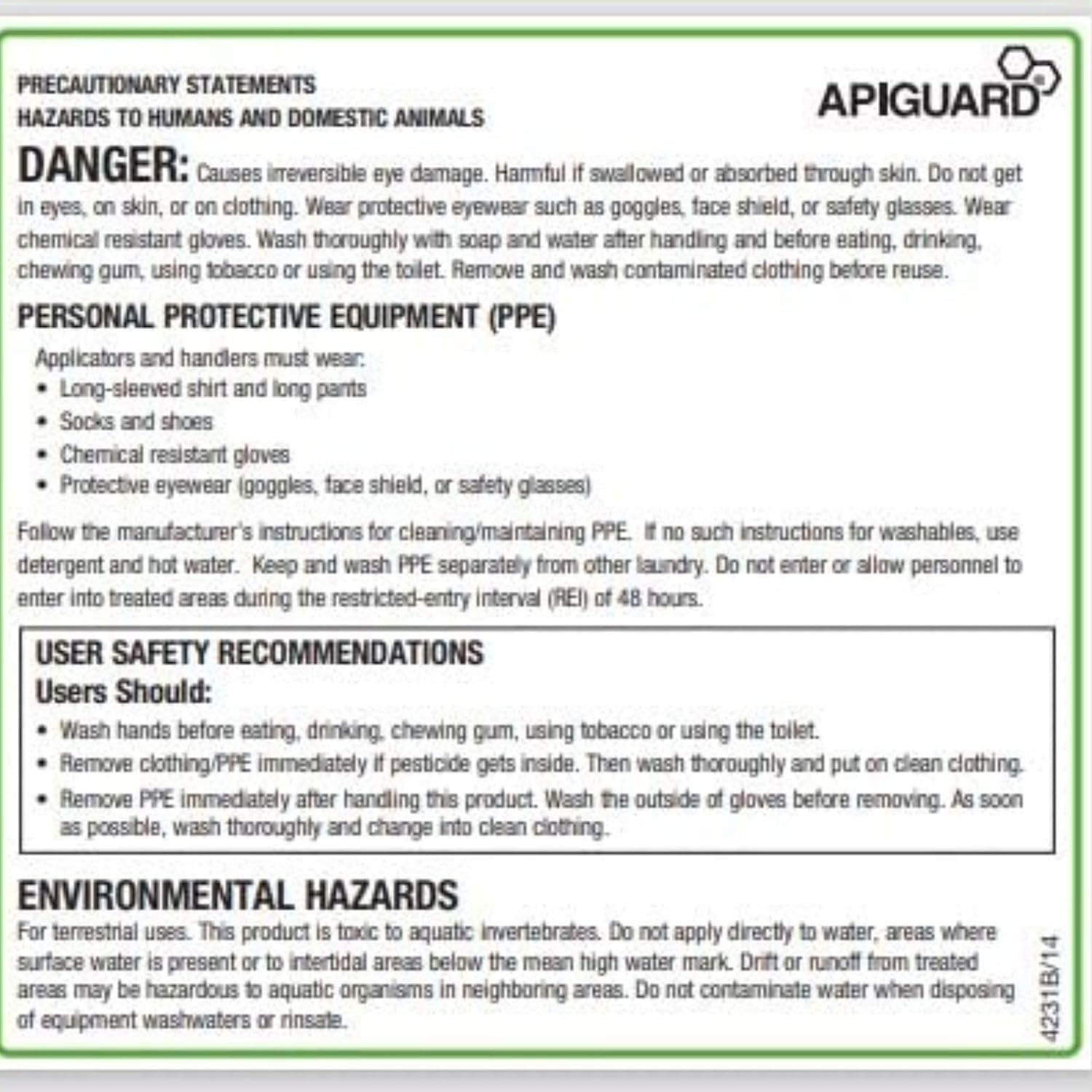 Apiguard Box of Ten 50g Trays Treatment for Honey Bee Hives