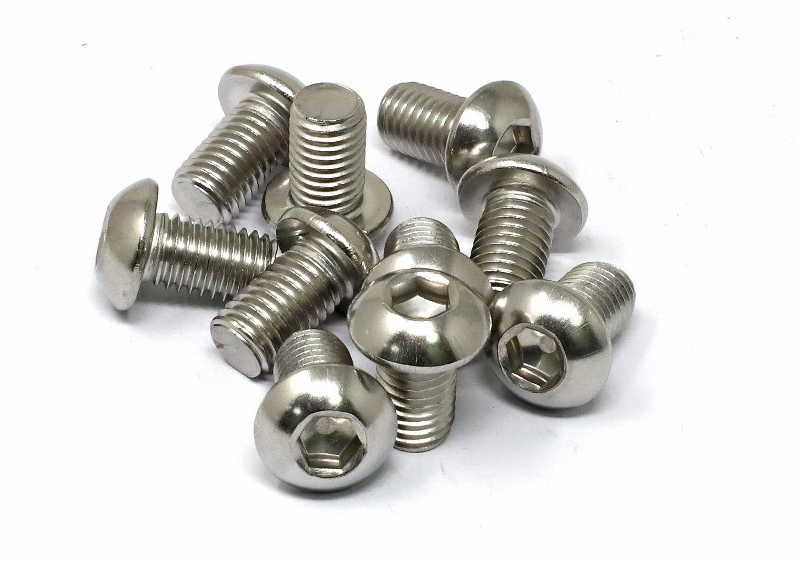 iexcell 10pc M12 x 20mm Hex Socket Button Cap Screws