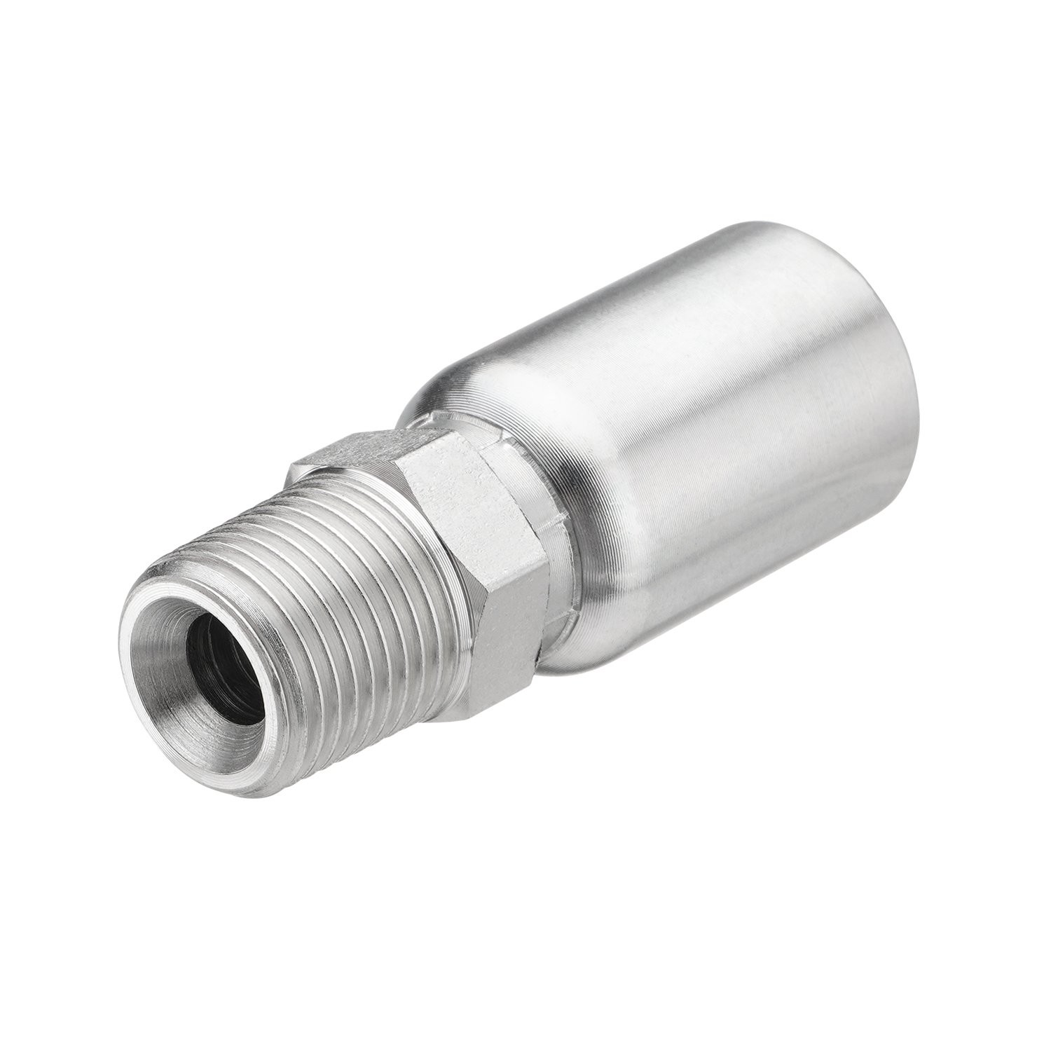 12Pack 1/2″ Hose x 1/2″ NPTF Male Hydraulic Hose End Fitting w/ Protection Cover
