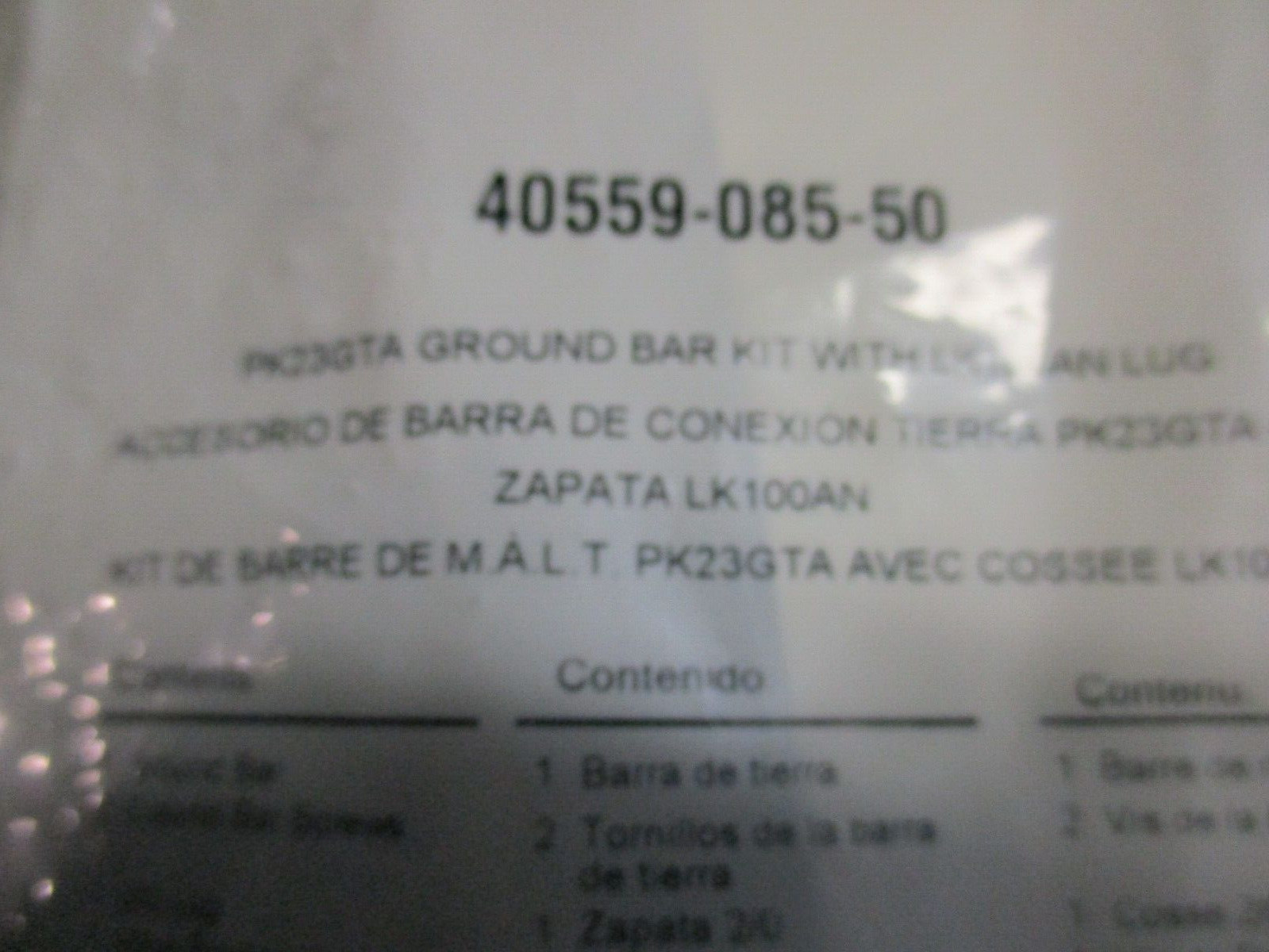 BRAND NEW SQUARE D PK23GTA GROUND BAR KIT 23 TERMINALS SEALED PACKAGE