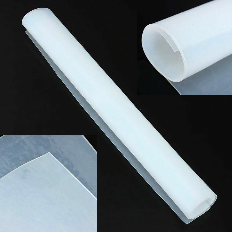 New 20″x20″ 1mm Thicknes Silicone Rubber Sheet Clear High Temperature Resistance