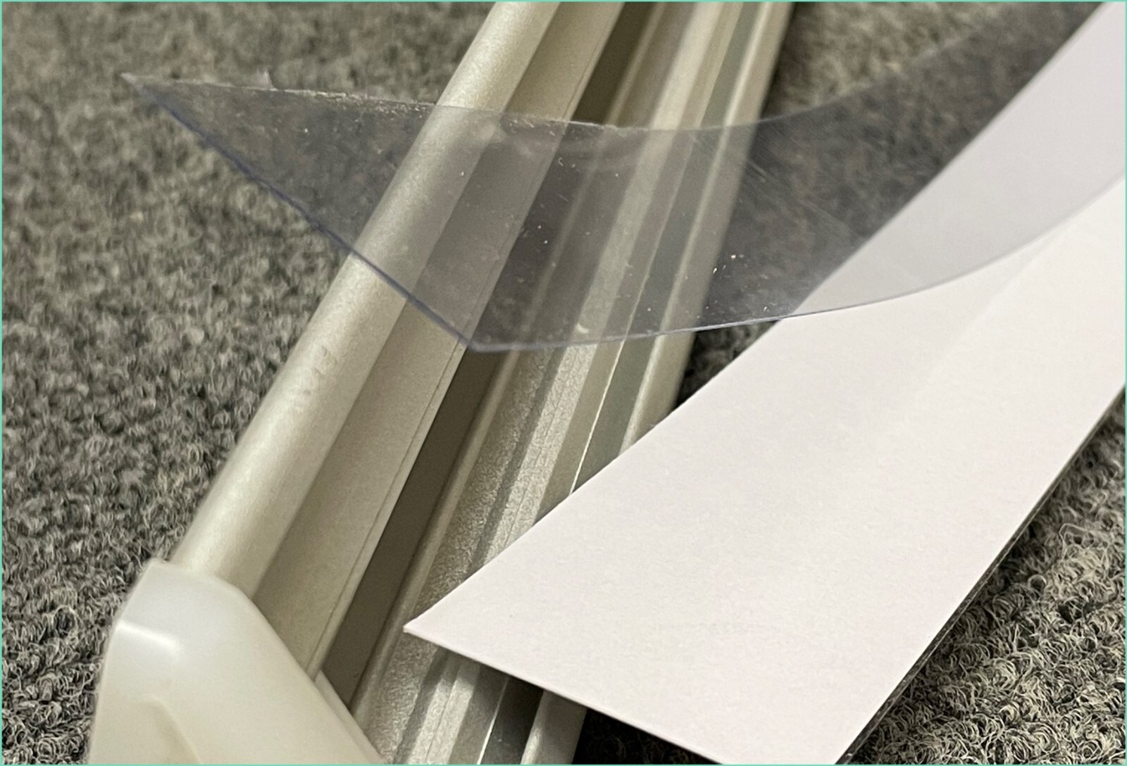 Vidmar Paper Clear Plastic Cover Drawer Label Edge Backing Stanley WHITE QTY 100