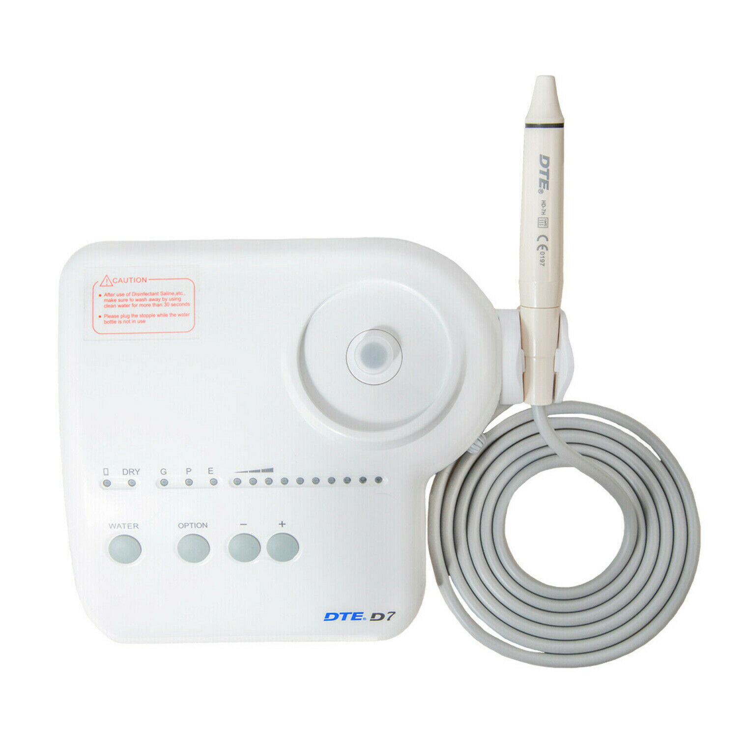 Woodpecker DTE D7 LED Dental Ultrasonic Piezo Scaler HD-7L Handpiece with 8 Tips