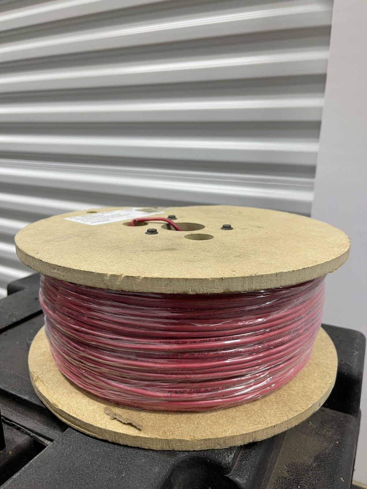 18AWG Solid Bare Copper 2 Conductor Shielded Plenum Red, Fire Alarm Cable 1000′