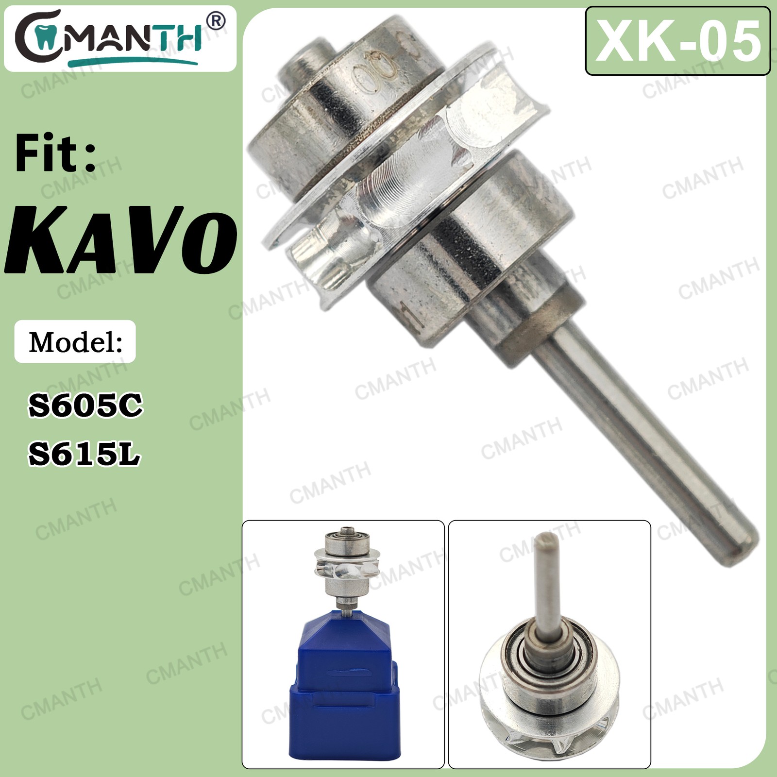 Dental Turbine Cartridge Replacement Air Rotor Fit For KAVO High Speed Handpiece