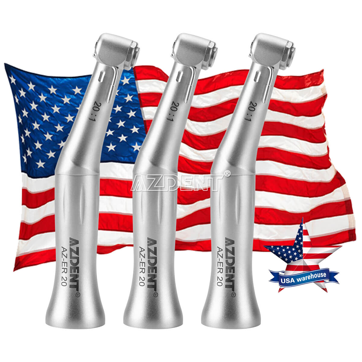 AZDENT Dental Implant 20:1 SurgicalContra Angle Handpiece AZ-ER 20 Reduction