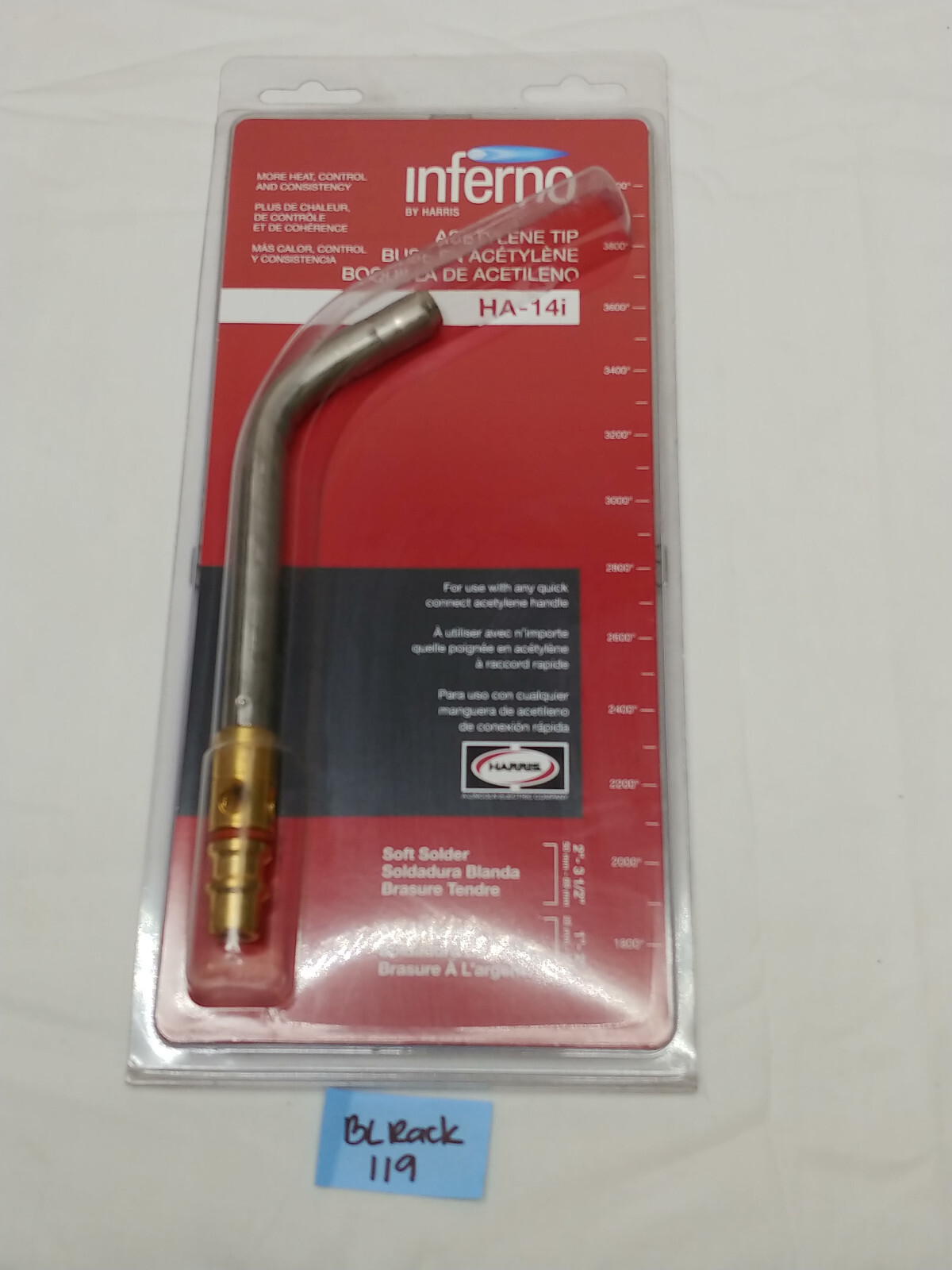 Harris Inferno HA-14i A14 Torch Quick Connect Extreme Air Acetylene Tip