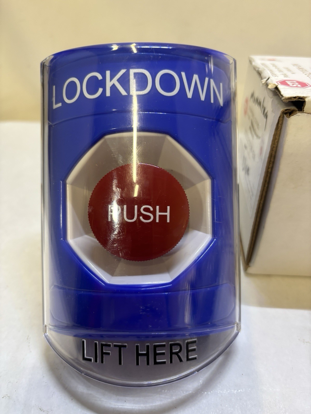 STI Stopper Station Push Turn To Reset Button Emergency SS2421EM-EN BLUE