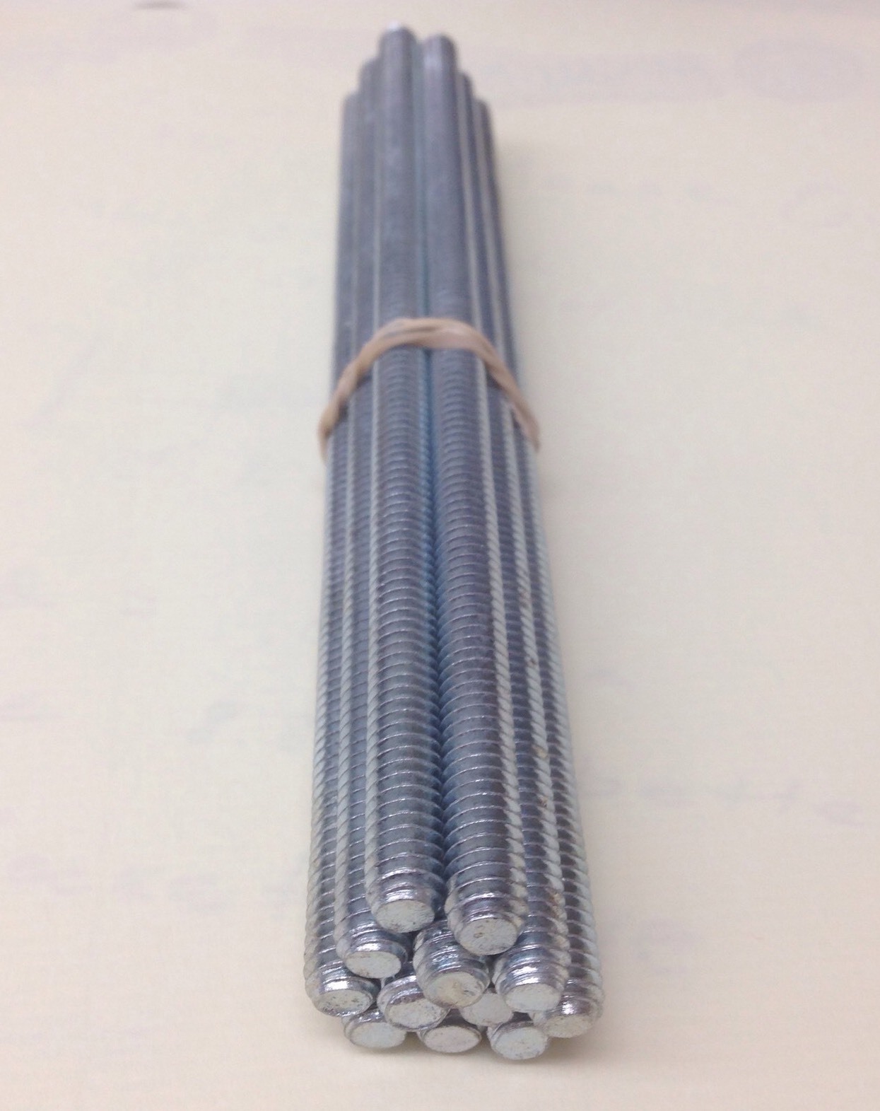 (24) 1/4-20 X 6 Full Thread Studs Rod Steel Zinc 1/4″ 6″ inch Anchor bolt FTS