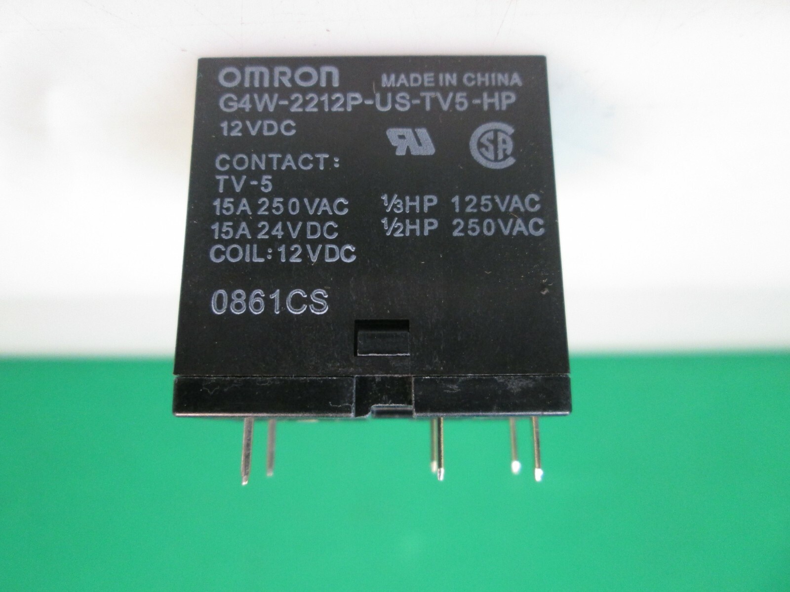 OMRON G4W-2212P-US-TV5-HP 12VDC DPST-NO Power Relay 12VDC 6Pin 15A 250V